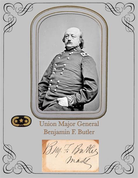 Civil War Major General Benjamin Franklin Butler Copy Portrait