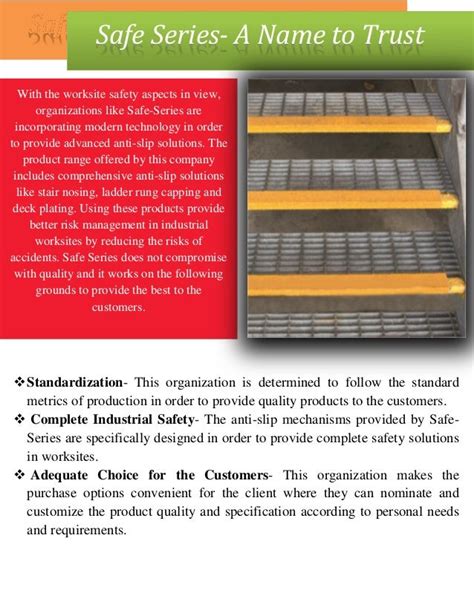 Get Industrial Anti Slip Systems From Safe Series