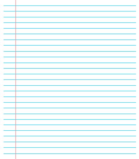 20 Free Printable Blank Lined Paper Template In Pdf Throughout