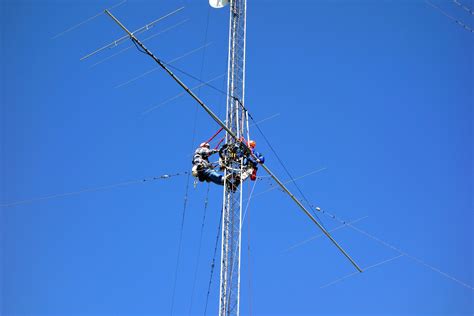 N5dxt Installing M2 6m2wlc On Ring Rotor At K9mk5 Circa 2002 Ham Radio Ham Radio Antenna