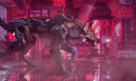 Cyberpunk 2077 Wolf Digital Art By Fadell Adams Fine Art America