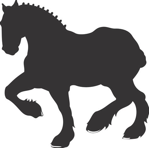 Clydesdale Horse Silhouette At Getdrawings Free Download