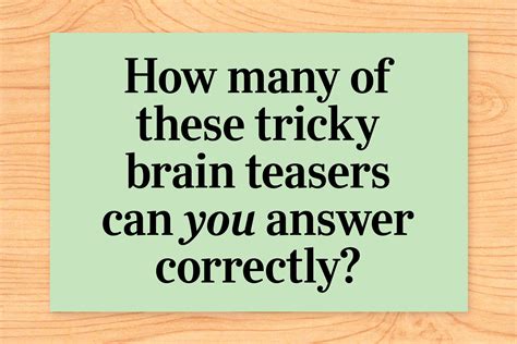 Brain Teasers Answers Mind Puzzles To Stump You