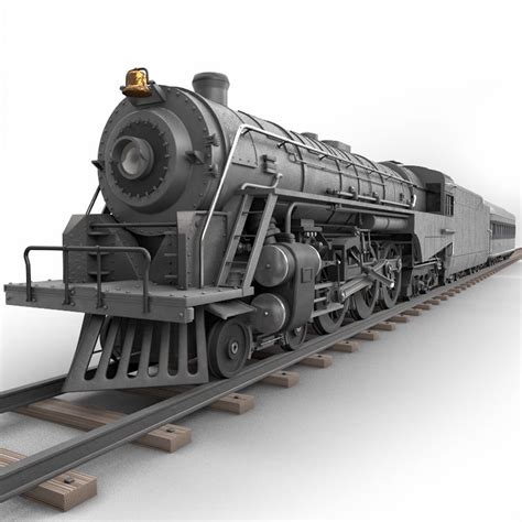 3ds Max Realistic Berkshire Steam Locomotive High Quality 3d Model 3d