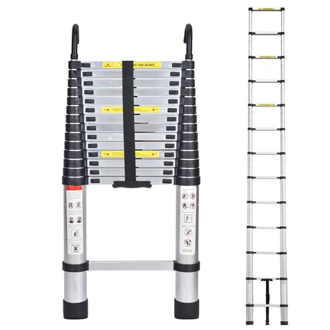 Buy 145ft Telescoping Ladder Aluminum Diy Rv Extension Folding Ladder