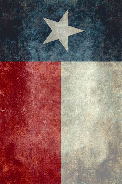 Texas State Flag Vertical Retro Vintage Version Canvas