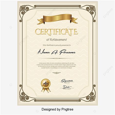Vector Certificate Template, Certificate, Vector ...