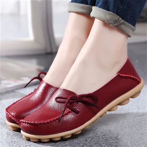 H10063b Factory Fashion Women Shoes Leather Moccasin Gommino Casual