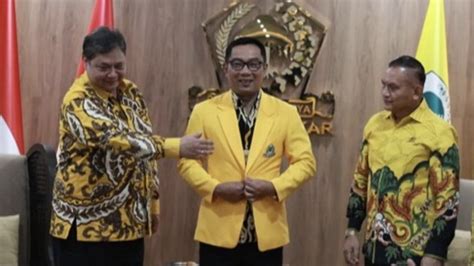 golkar sebut ridwan kamil masuk tim kampanye prabowo gibran