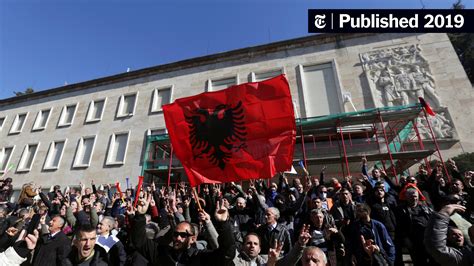 Albania Protesters Clash With Police At Rally Called By Opposition