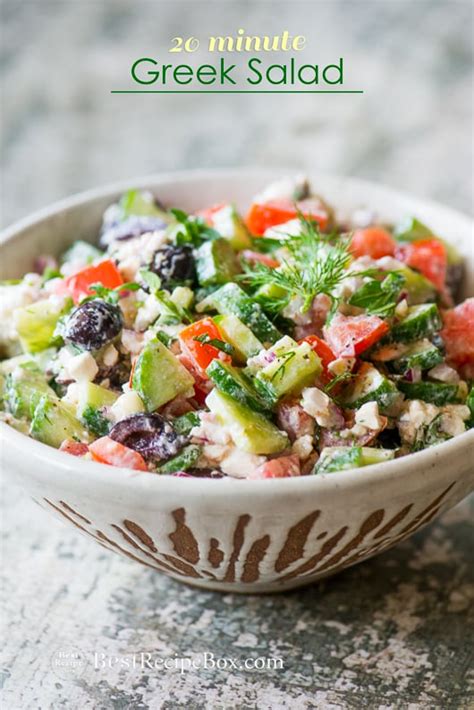 Best And Easy Greek Salad Recipe In 20 Minutes
