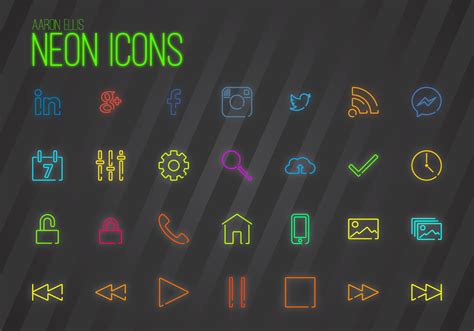 Neon Icon Pack At Collection Of Neon Icon Pack Free