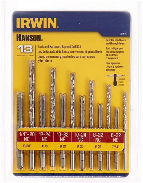 Irwin Drill And Tap Set 13 Piece 80185 Tap And Die Sets