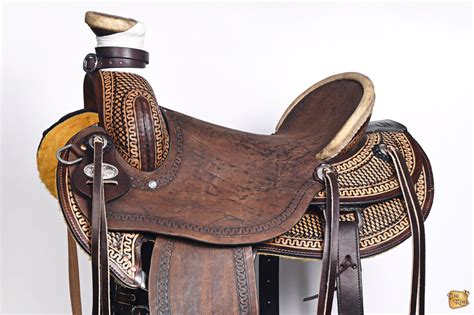 Western Horse Wade Saddle 15 16 In Leather Ranch Roping Tan U 4098 Ebay