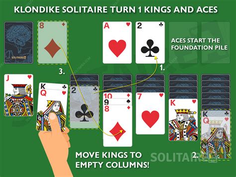play klondike solitaire turn 1 and enjoy a gentle relaxing break