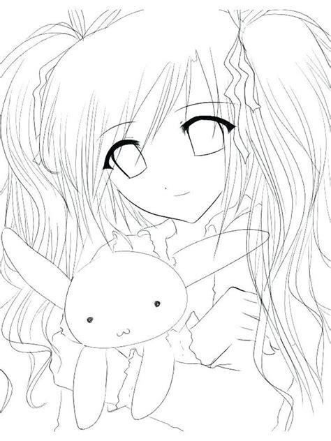 Free Printable Anime Coloring Page For Adults Cute Coloring Page
