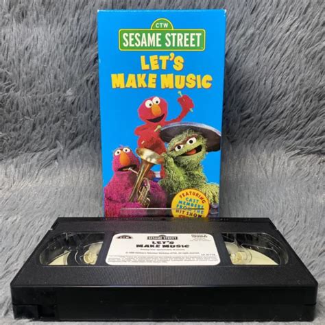 Sesame Street Lets Make Music Vhs 2000 Video Tape Jim Henson Muppets