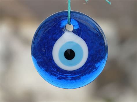 Hd Wallpaper Shallow Focus Photography Of Evil Eye Pendant Close Up