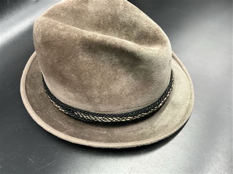 Vintage Challenger By Stetson The Sovereign Fedora Felt Hat Brown Size
