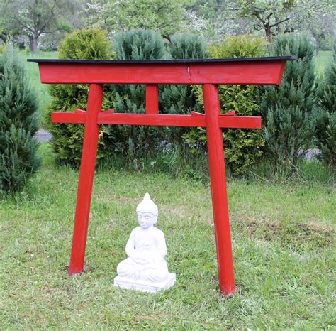 Diese pergola ist eine schöne, dekorative ergänzung für ihren garten oder jeden anderen außenbereich. Asia-Art-Factory - Torii 03 Japan Garten Holzbogen ...