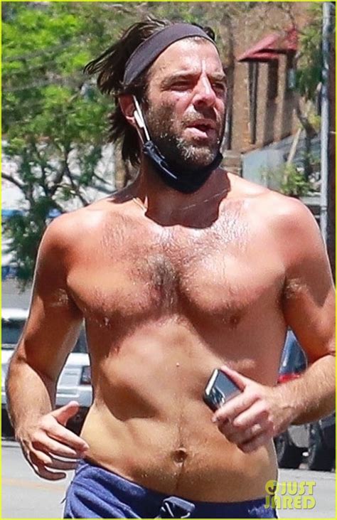 Photo Zachary Quinto Goes Shirtless For Run In La 04 Photo 4472049 Just Jared