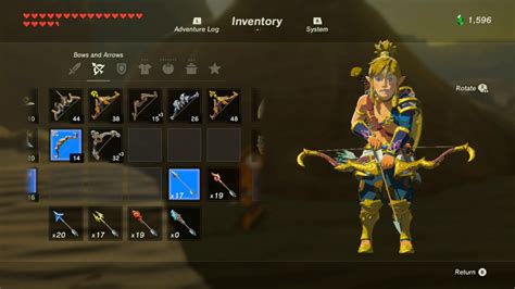 Zelda Breath Of The Wild All Gerudo Gear Weapons Bows New Axe Dlc Youtube