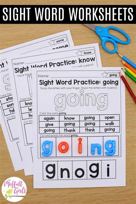 Sight Word Practice (The Bundle) in 2021 | Sight word practice, Word practice, Sight words