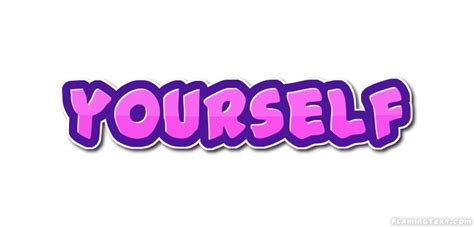 Yourself Logo Free Logo Design Tool From Flaming Text