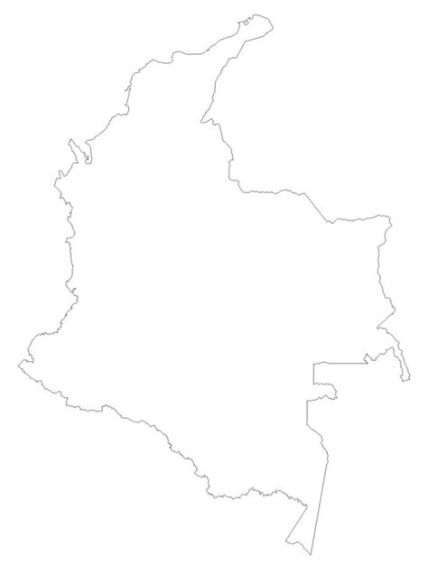 Mapa Politico Mudo De Colombia Mapa De Colombia Político Regiones