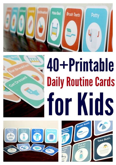 Download free printable english flashcards for kids routine verbs. How to Get Kids to Follow a Routine Independently - Without Nagging (With images) | Routine ...