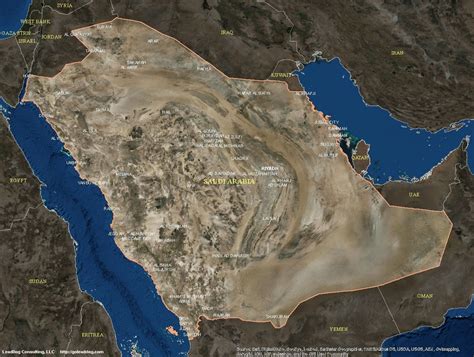 Discover the beauty hidden in the maps. Saudi Arabia Satellite Maps | LeadDog Consulting