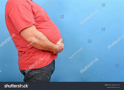 Fat Fat Man Big Belly Jeans Stock Photo 2086721779 Shutterstock