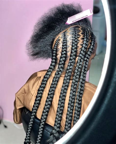 90's men/pop smoke inspired braids tutorial,. Hairstyle Pop Smoke Braids Back View