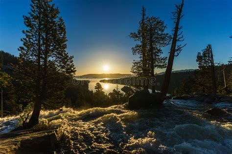 Sunrise Over Eagle Falls Emerald Bay Lake Tahoe California Usa