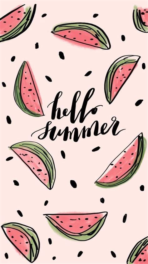 Slices Of Watermelon On Pink Background Cute Wallpapers