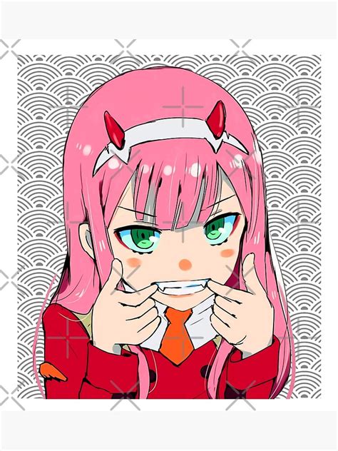 Cute Adorable Zero Two Darling In The Franxx Poster For Sale By