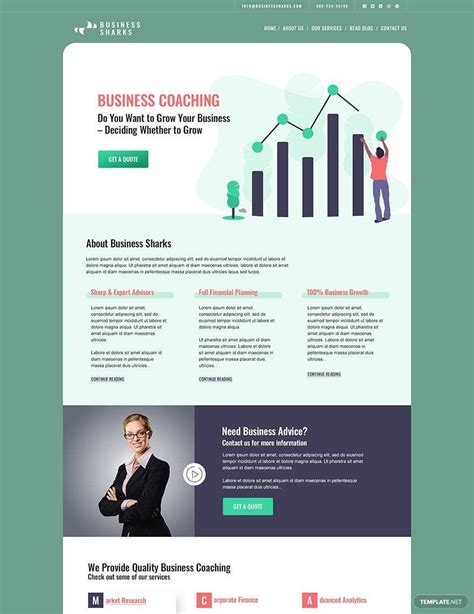 Business Coaching Psd Landing Page Template In Psd Download