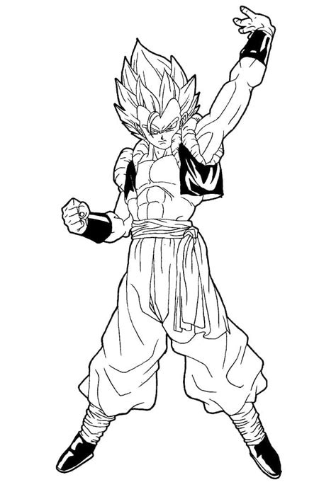 Dibujos De Gogeta De Dragon Ball Super Para Colorear Para Colorear