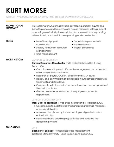 Free Resume Examples By Industry And Job Title Livecareer