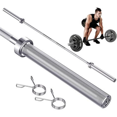 Zagzog 7ft Olympic Barbell Bar Standard Weight Bar For Power Lifting