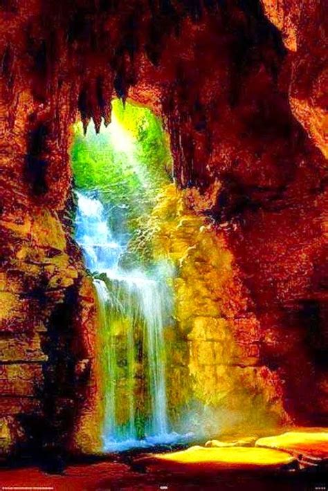 Amazing Cave Waterfall Parc Des Buttes Chaumont Paris France Best