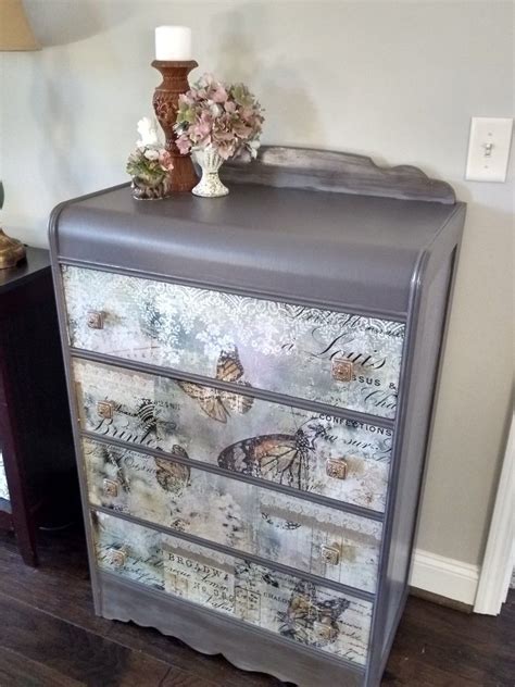 Painted Waterfall Dresser Using Redesign With Prima Monarch Grace