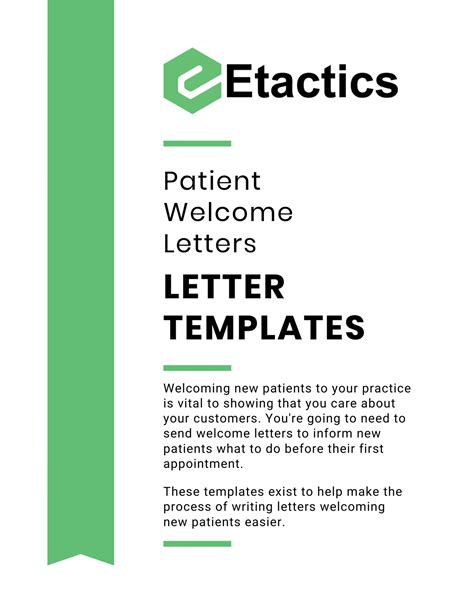 5 New Patient Welcome Letter Templates For Primary Care Physicians