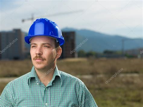 Portrait Of Male Engineer — Stock Photo © Shotsstudio 54884785