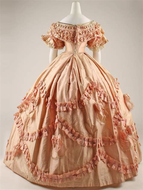 Dress Date 186061 Culture French Historical Dresses Vintage Gowns