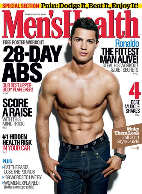 cristiano ronaldo looks stupid hot on the cover of men s health see his sexy six pack abs e news