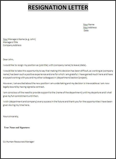 These sample letters help you to understand the exact format that should be followed when writing a letter. Image result for resignation letter | Resignation letter ...