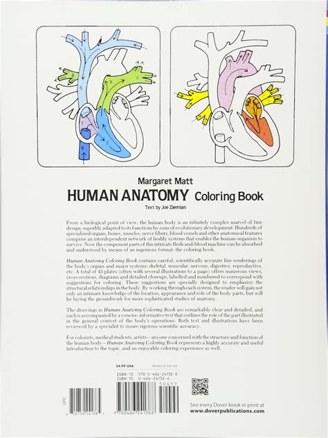 Human Anatomy Coloring Book An Entertaining And Instructive Guide To