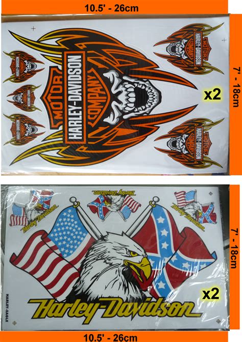 Harley Davidson Stickers Decal Scul And Eagle Bumper Stickers Decal