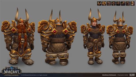 ArtStation World Of Warcraft Dwarf Heritage Armor Matthew McKeown